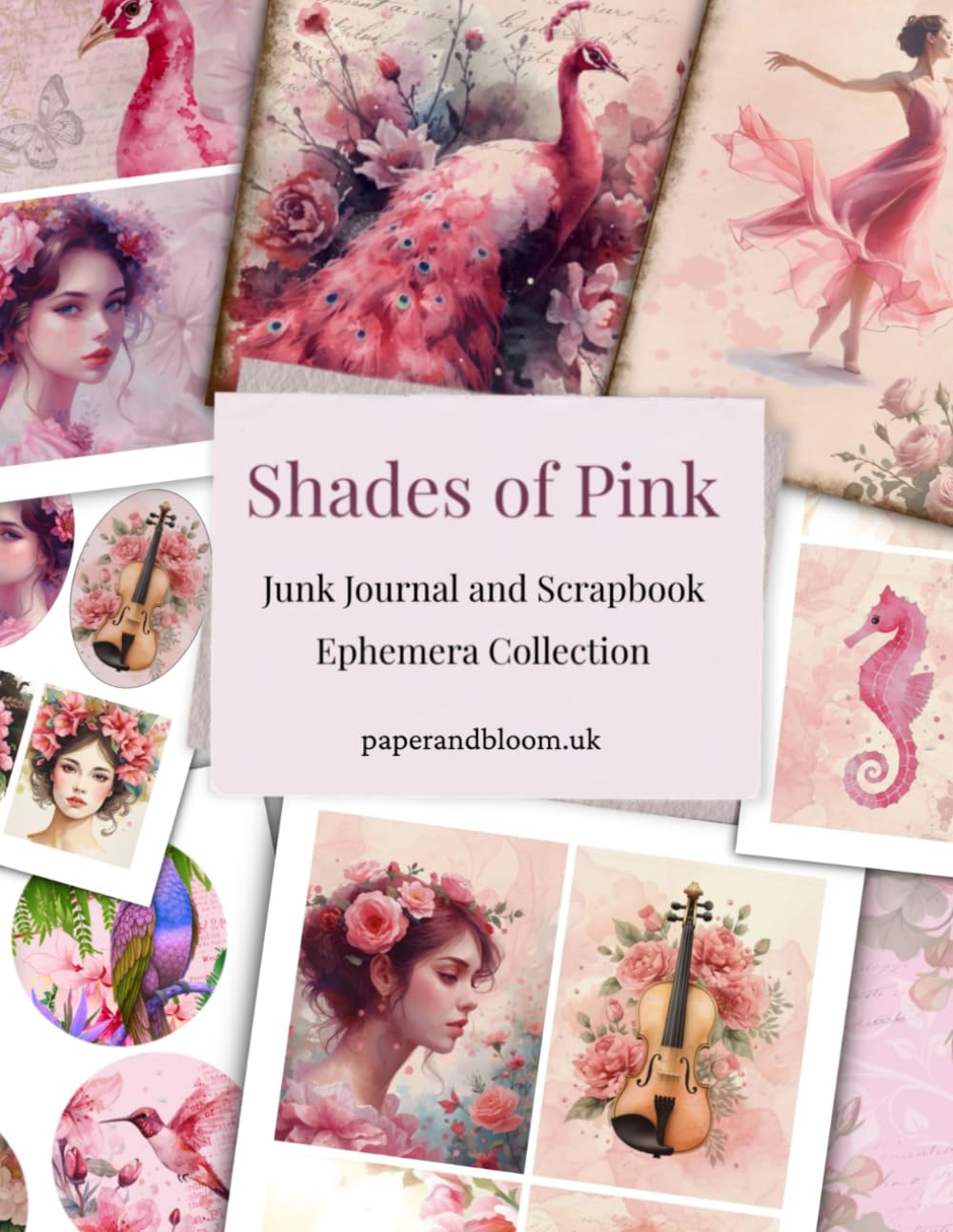 Shades of Pink: Junk Journal and Collage Ephemera Collection baixar o livro de graça