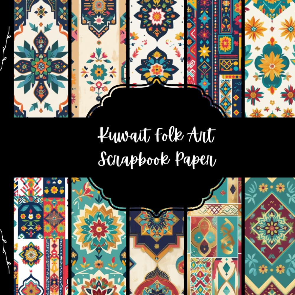 Kuwait Folk Art Scrapbook Paper, Asian Junk Journal Paper, Travel Decorative Paper, DIY Projects, Origami, Collage Sheets, Decoupage Paper, 10 Designs, Double SIded baixar livro de graça