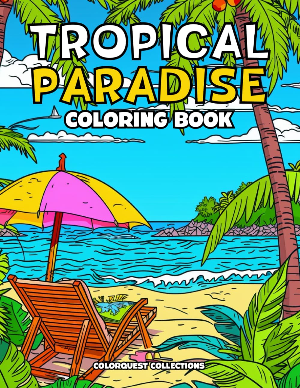 ler totalmente Tropical Paradise Coloring Book: Whimsical Ocean Scenes and Exotic Adventures (Tropical Paradise Coloring Books)