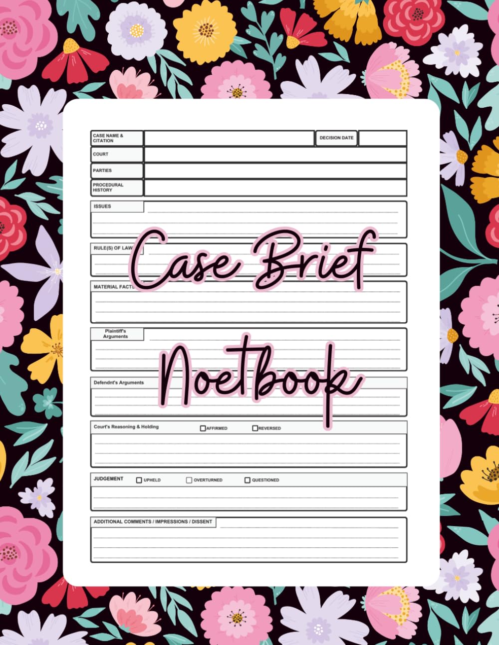 capítulo por capítulo baixar Law School Case Brief Notebook: (100 Cases )