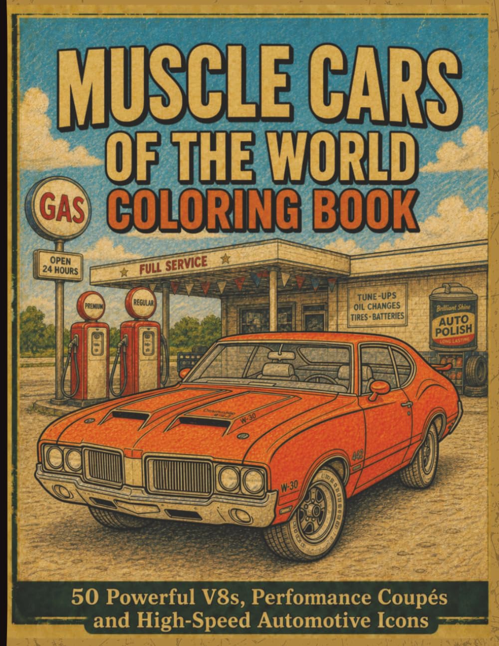 capítulo por capítulo baixar Muscle Cars of the World Coloring Book: 50 Powerful V8s, Performance Coupés and High-Speed Automotive Icons (Classic Cars Coloring Collection)