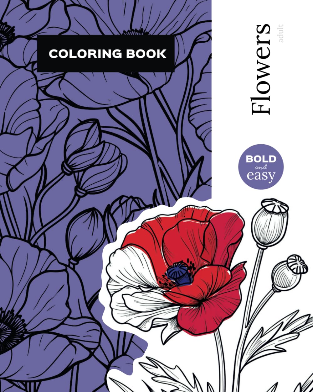 Coloring Book Flowers Adult: Adult Coloring Book Bold and Easy baixar livro de graça