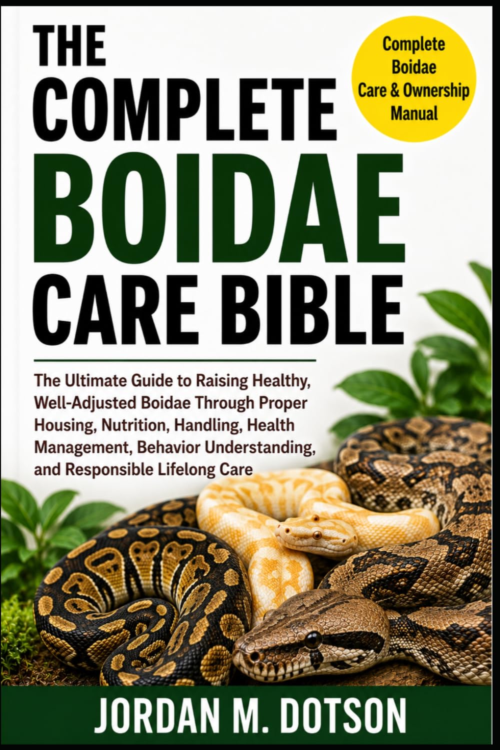 ler totalmente The Complete Boidae Care Bible: The Ultimate Guide to Raising Healthy, Well-Adjusted Boidae Through Proper Housing, Nutrition, Handling, Health... Understanding, and Responsible Lifelong Care