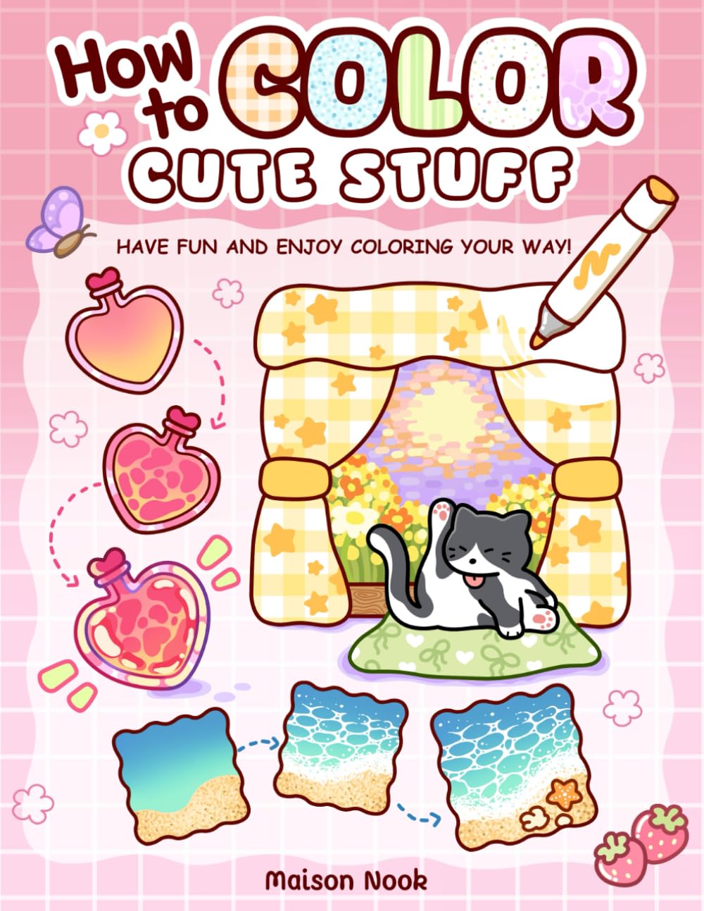 ler totalmente How To Color Cute Stuff: Easy Step-by-Step Coloring Guide for Adults and Teens Featuring Cute Patterns to Create, Practice, and Relax