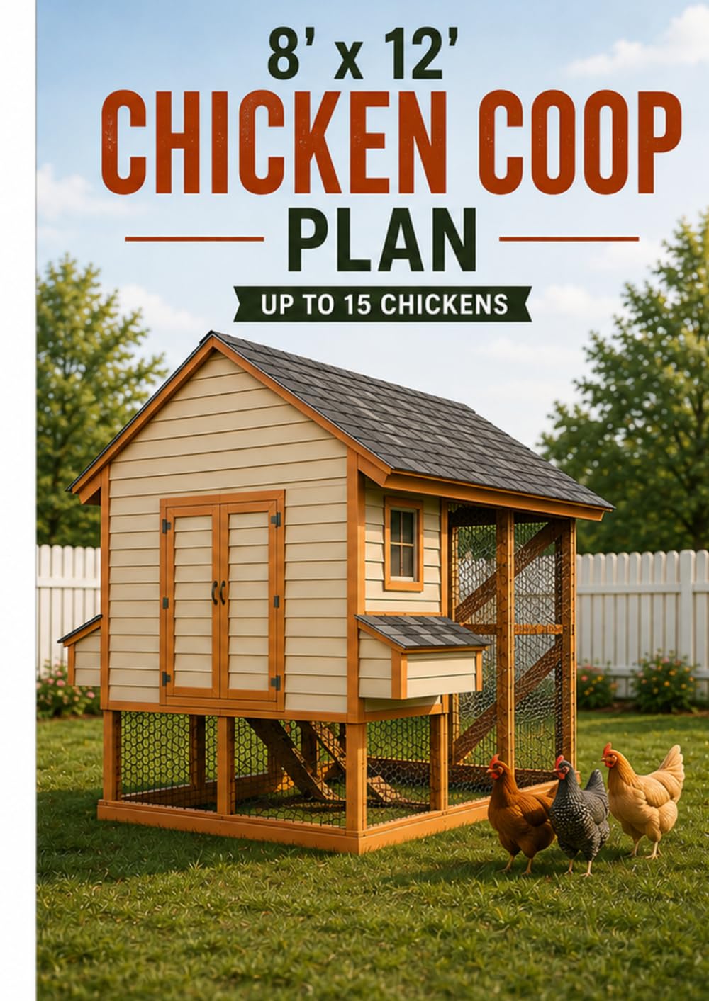 8' x 12' Chicken Coop Plan: Complete Step-by-Step DIY Building Guide with Dimensions, Materials and Construction Details baixar o livro de graça