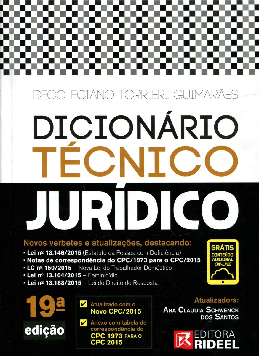 Dicionário Técnico Jurídico baixar o livro de graça