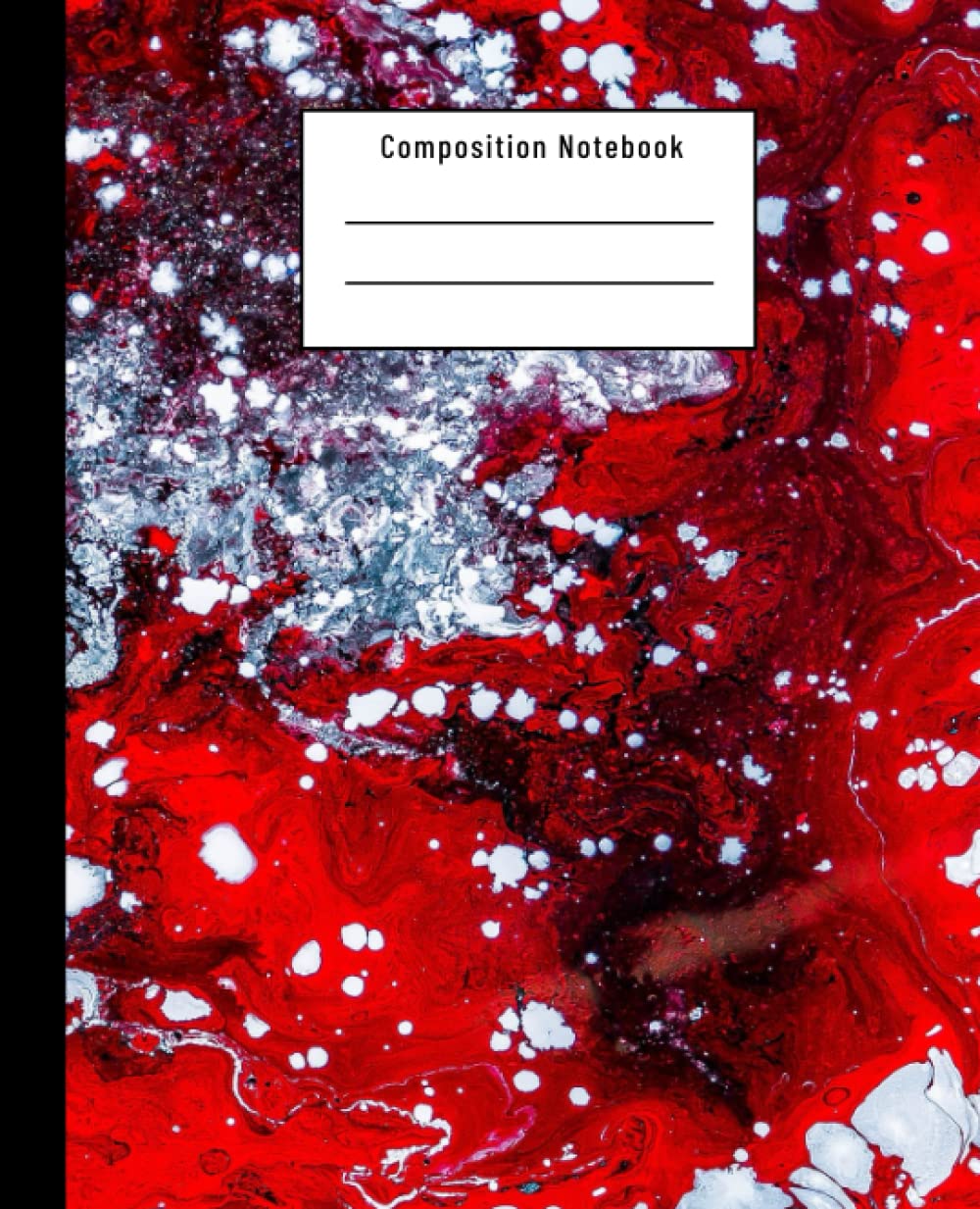 ler totalmente Composition Notebook: Blue and Red Marble | Liquid Abstract Painting Workbook: Wide Ruled Lined Paper, For Kids, Back To School and Adults (7,5 x 9,25 120 Pages)