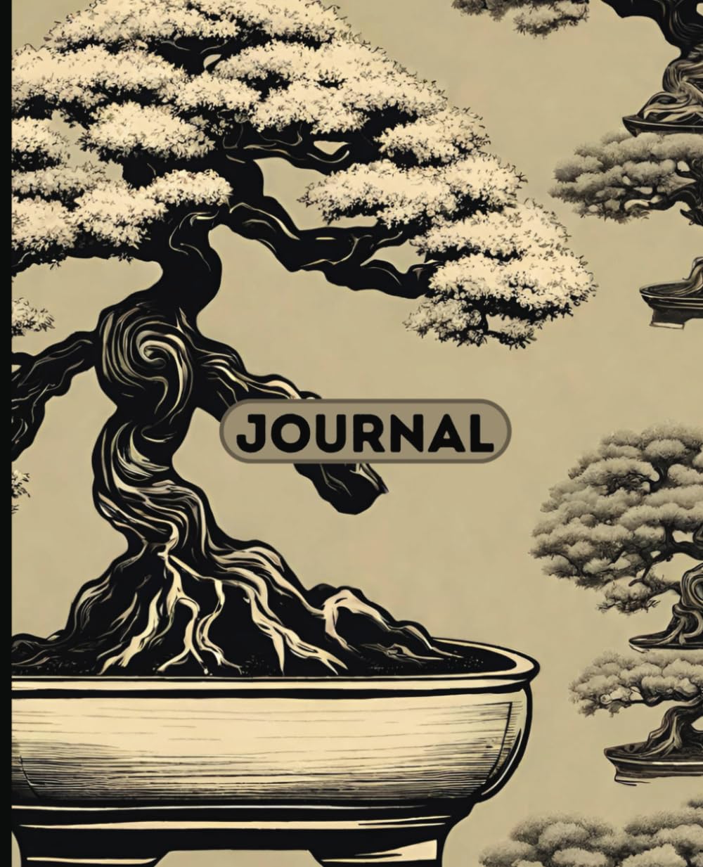 Bonsai Tree journal, antique design, narrow ruled journal, japanese garden gifts, narrow ruled 100 pages japanese inspired journal, 7.5 x 9.25, and christmas and for bonsai tree lovers. baixar livro de graça