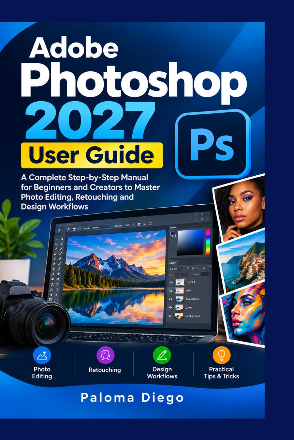 ler totalmente Adobe Photoshop 2027 User Guide: A Complete Step-by-Step Manual for Beginners and Creators to Master Photo Editing, Retouching and Design Workflows