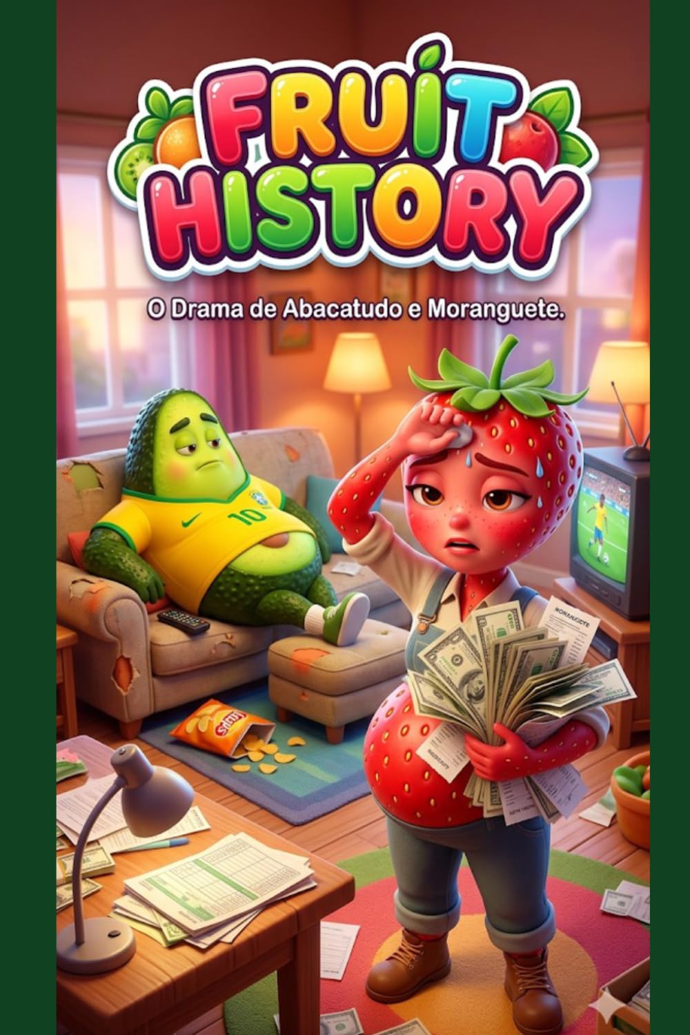 capítulo por capítulo baixar Fruit History: O Drama de Abacatudo e Moranguete - Livro de Colorir (Volume 1): A novela de frutas que viralizou no TikTok! Desenhos para colorir da Moranguete e do Abacatudo. (Portuguese Edition)