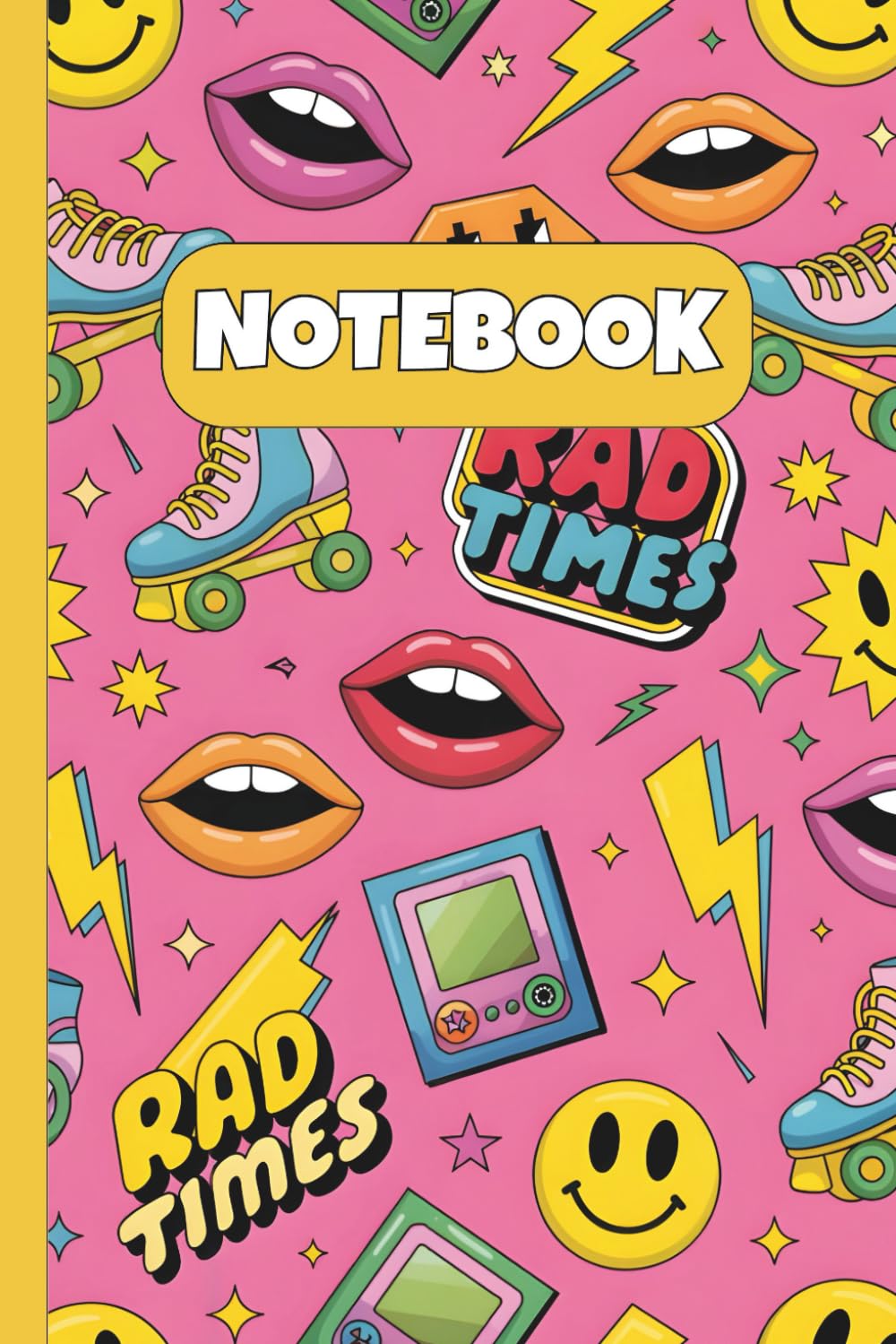Rad Times Grid Notebook – Retro Skates & 90s Vibes Squared Paper: Colorful Roller Disco Journal with Graph Pages | 6x9", 110 Pages | Kawaii Pink Fun for School or Notes baixar o livro de graça