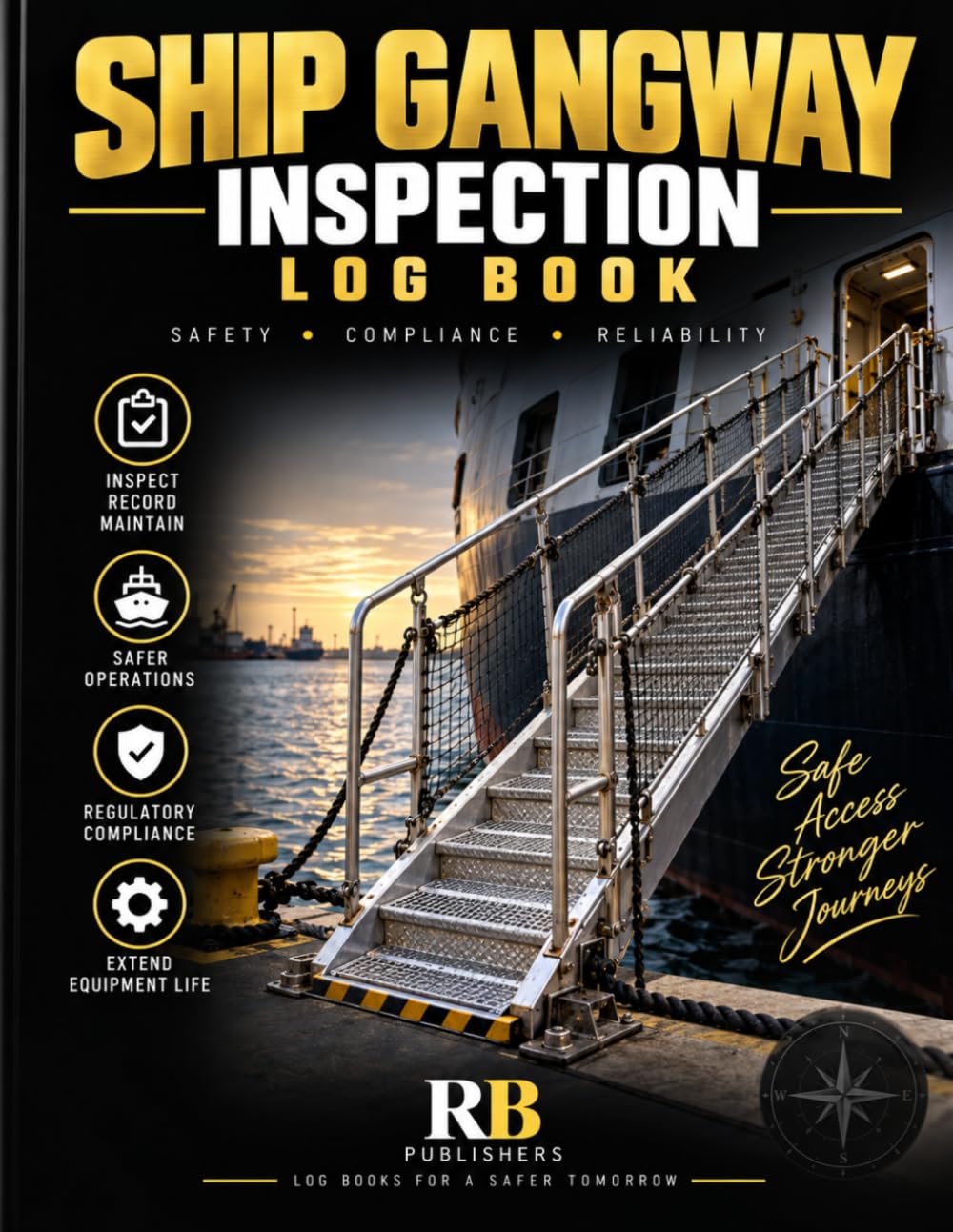ler totalmente Ship Gangway Inspection Log Book: Vessel Access Safety Inspection & Maintenance Record Book for Ship Gangways, Marine Operations, Crew and Port Personnel