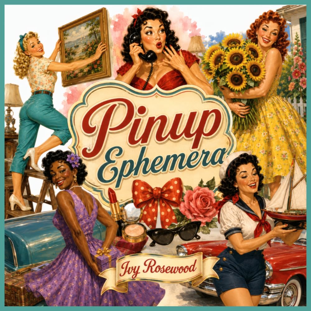 capítulo por capítulo baixar Pinup Ephemera: 180 Vintage-Inspired Pinup Ephemera Pieces for Scrapbooking, Junk Journals, Collage, Paper Crafts & Creative Projects