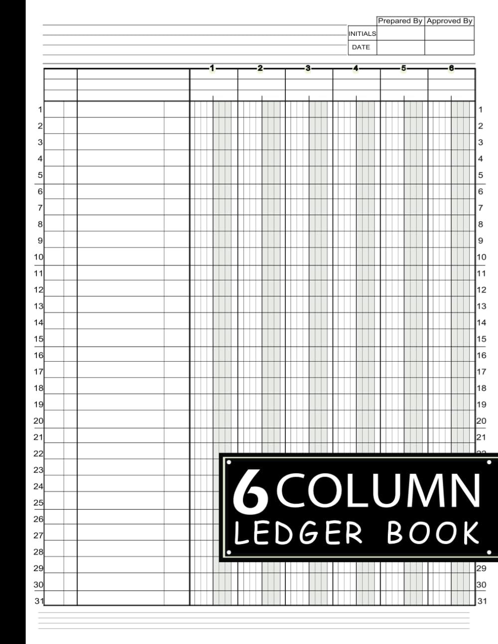 ler totalmente 6 Column Ledger Book: Large Simple Six Column for Bookkeeping and Accounting | Log Book for Small Business and Personal Finance: Account Journal