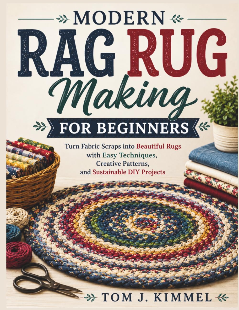 ler totalmente Modern Rag Rug Making for Beginners: Turn Fabric Scraps into Beautiful Rugs with Easy Techniques, Creative Patterns, and Sustainable DIY Projects