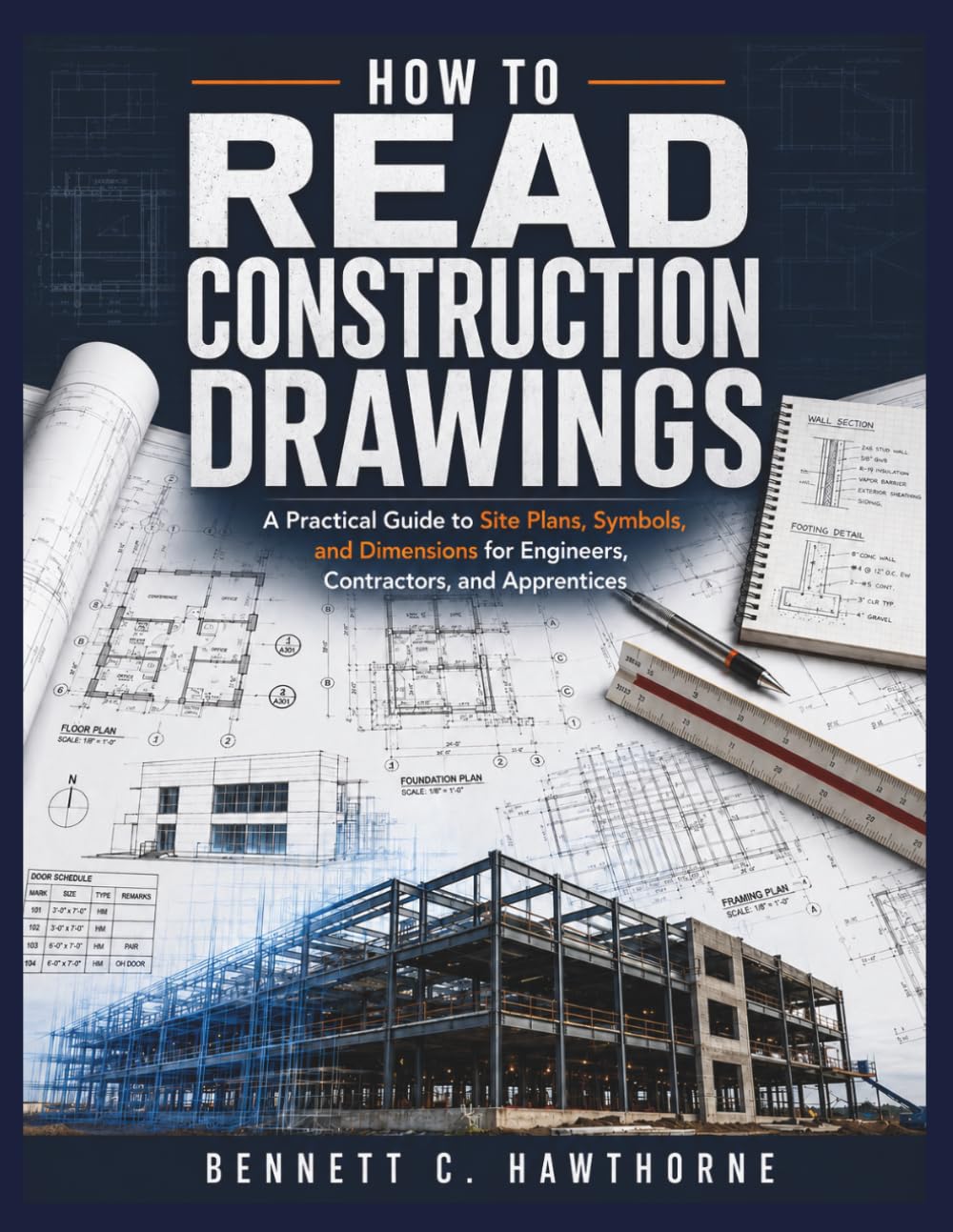 ler totalmente How to Read Construction Drawings: A Practical Guide to Site Plans, Symbols, and Dimensions for Engineers, Contractors, and Apprentices