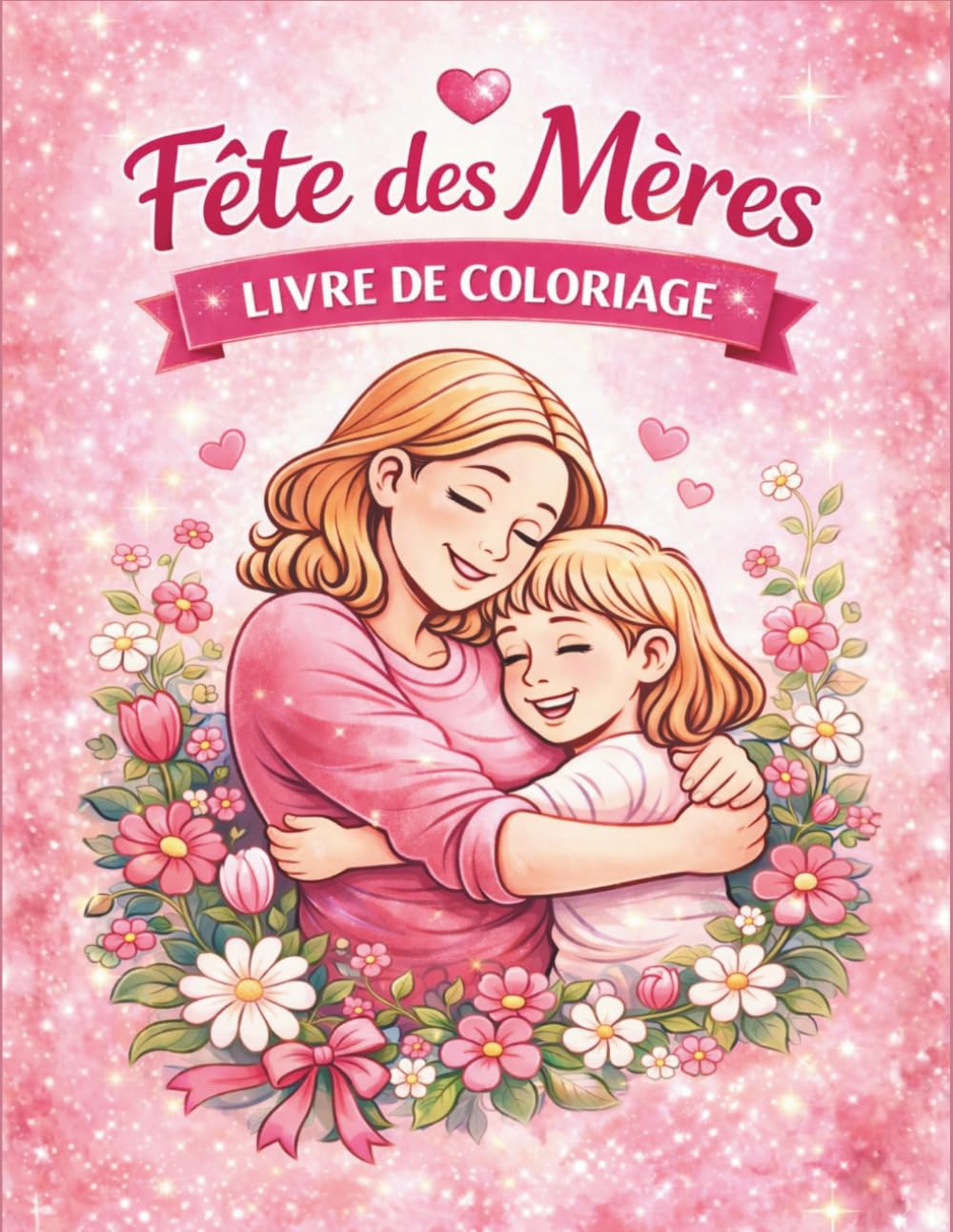 FÊTES DES MÈRES Livre de Coloriage: Cadeau tendre et créatif pour maman. Moments d’amour à colorier mère et enfant. Détente, émotion et complicité en famille. (French Edition)