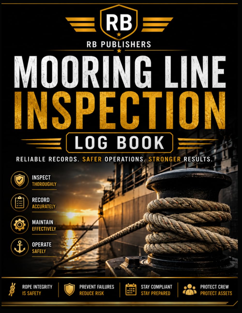 Mooring Line Inspection Log Book: Professional Maritime Inspection Record for Mooring Rope Condition, Maintenance, Safety Checks, Defects, Corrective Actions and Vessel Operations baixar o livro de graça
