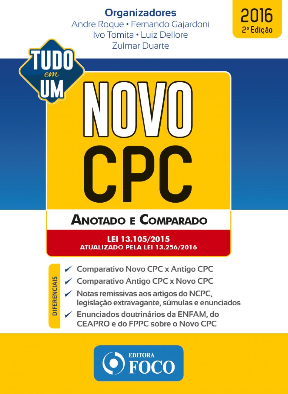 Novo CPC: Anotado e Comparado - Tudo em um baixar o livro de graça