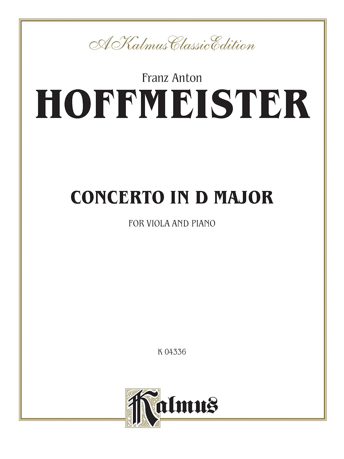 capítulo por capítulo baixar Viola Concerto in D Major: For Viola and Piano: Kalmus Classic Edition