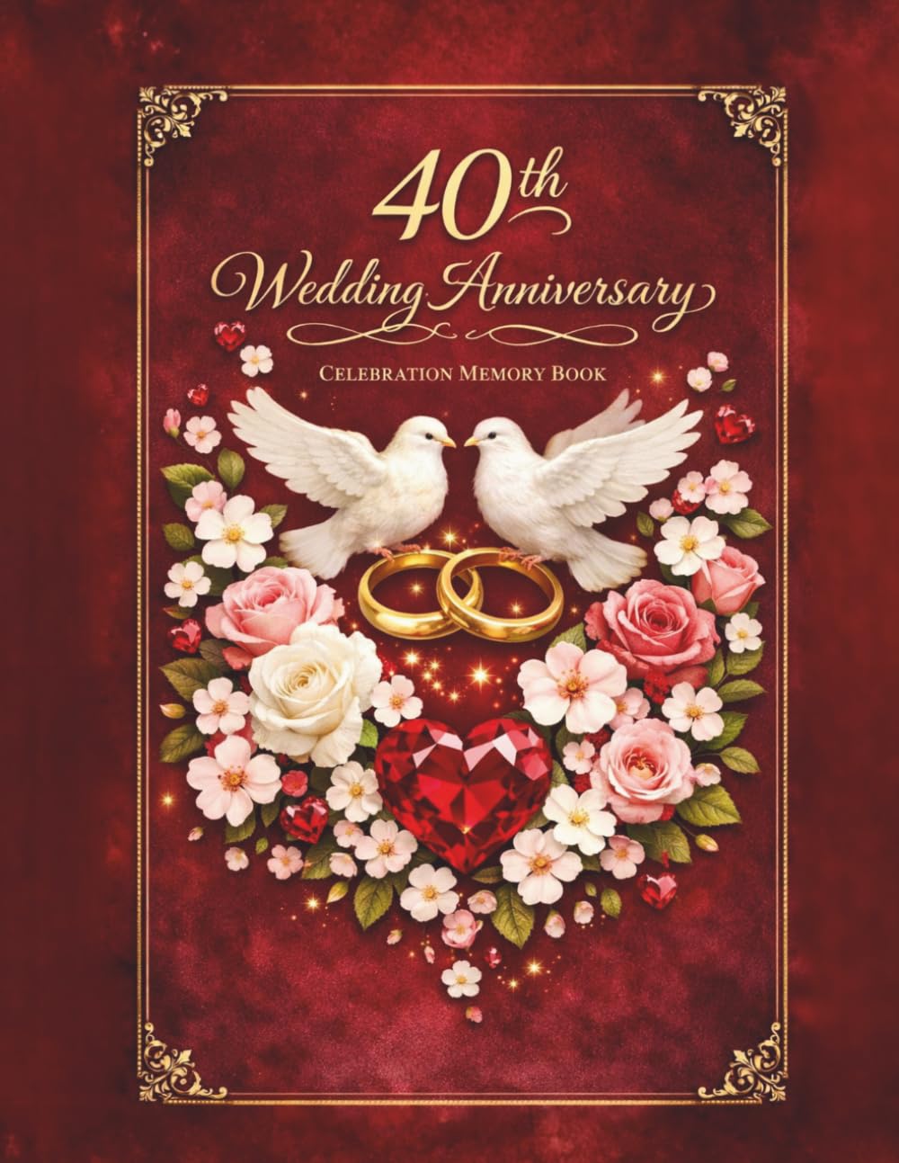 capítulo por capítulo baixar 40th Wedding Anniversary Celebration Memory Book: Ruby Anniversary Guest Book for messages from guests to Ruby Jubilarians