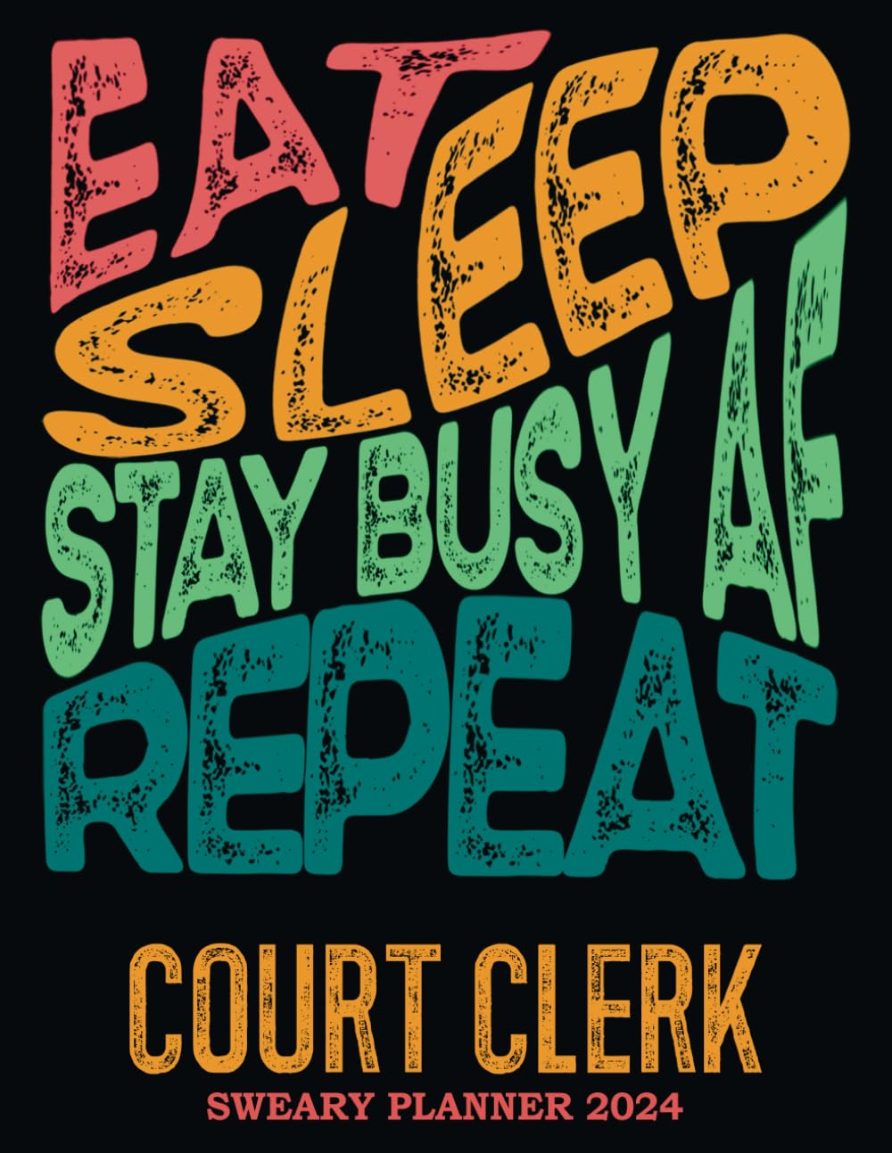 Court Clerk Sweary Planner: Gift For Men Women Coworker Work Boss Mom Dad for Christmas, Birthday & Appreciation - 2024 Retro MONTHLY Dated Book With To Dos, Password Log & Notes baixar livro de graça