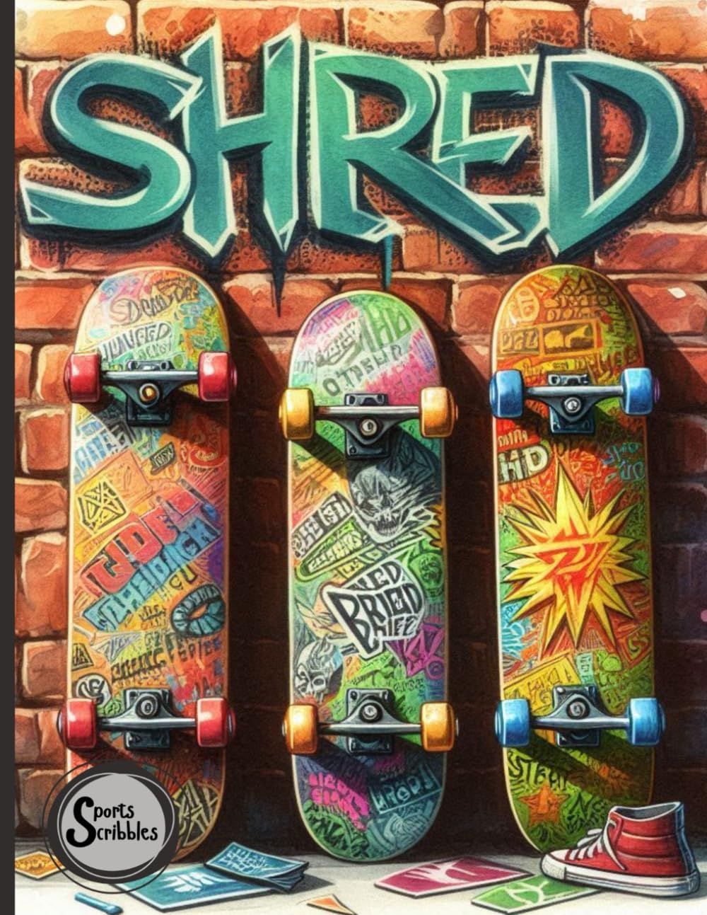 Sports Scribbles: Skateboarding Composition Notebook | Skateboarding Journal | 120 Wide-Ruled, Lined, White Pages baixar livro de graça