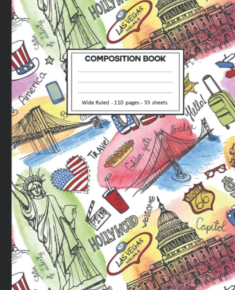 capítulo por capítulo baixar Composition Notebook: American Flag College Ruled: 110+ Lined Pages Writing Journal.