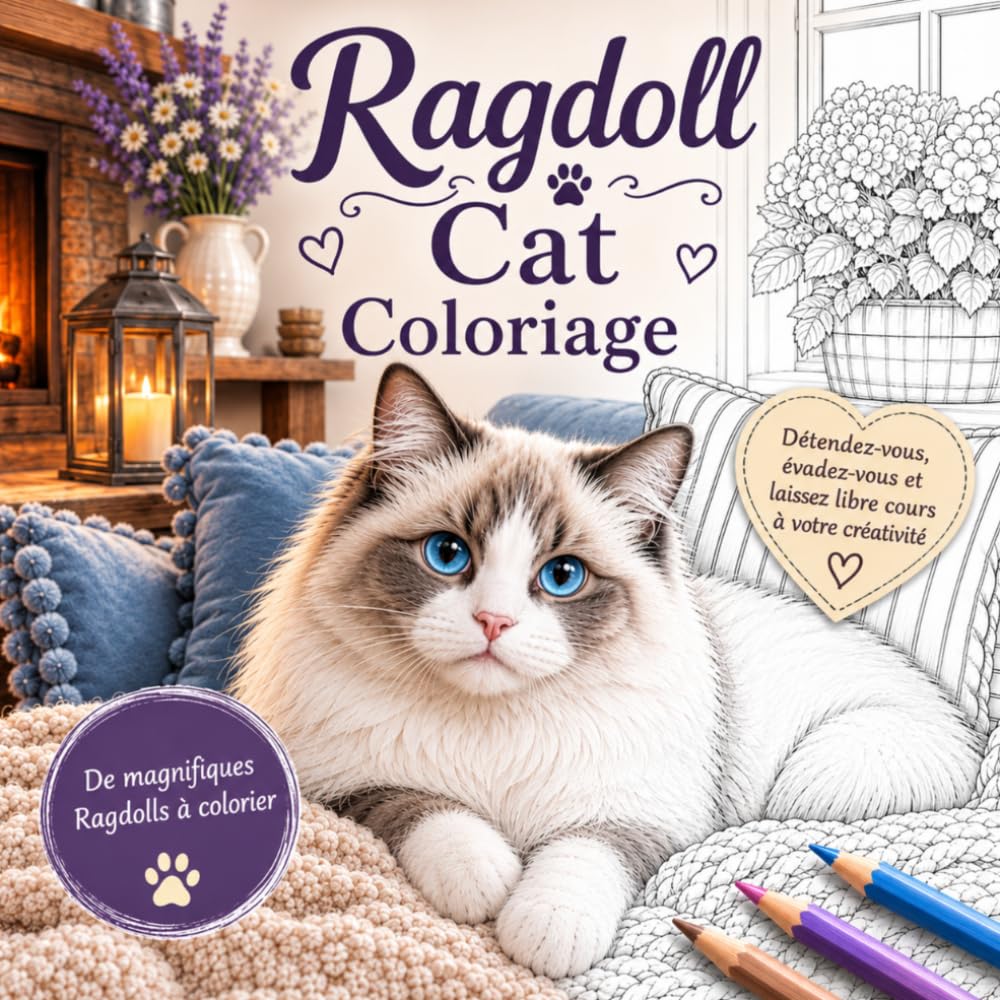 capítulo por capítulo baixar Livre de coloriage Ragdoll: De magnifiques chats à colorier – Détente, créativité et une petite pause dans le quotidien (French Edition)