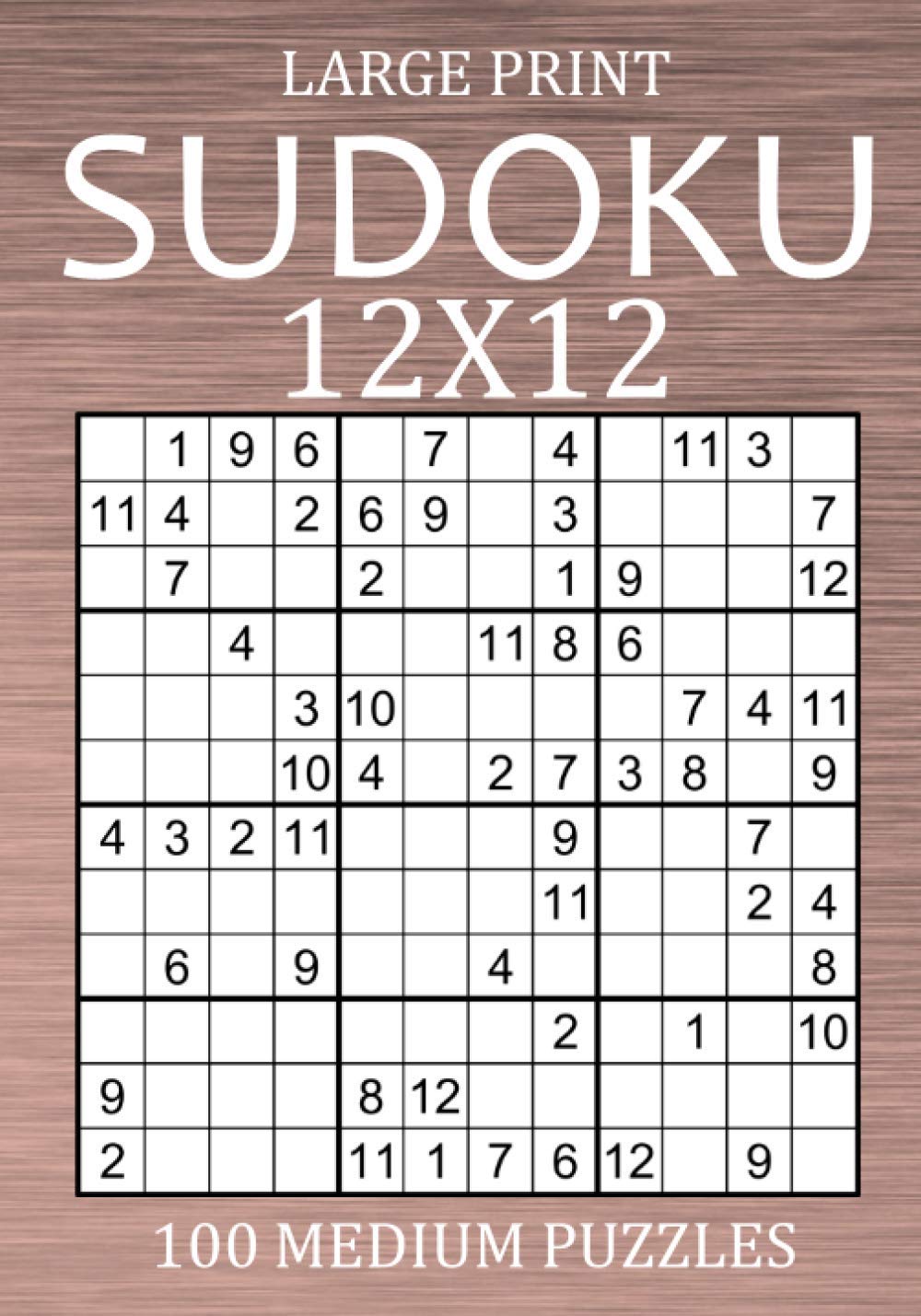 ler totalmente Large Print Sudoku 12x12 - 100 Medium Puzzles: Sudoku Variant Medium Level - Different Type of Sudoku Puzzle Book for Adults