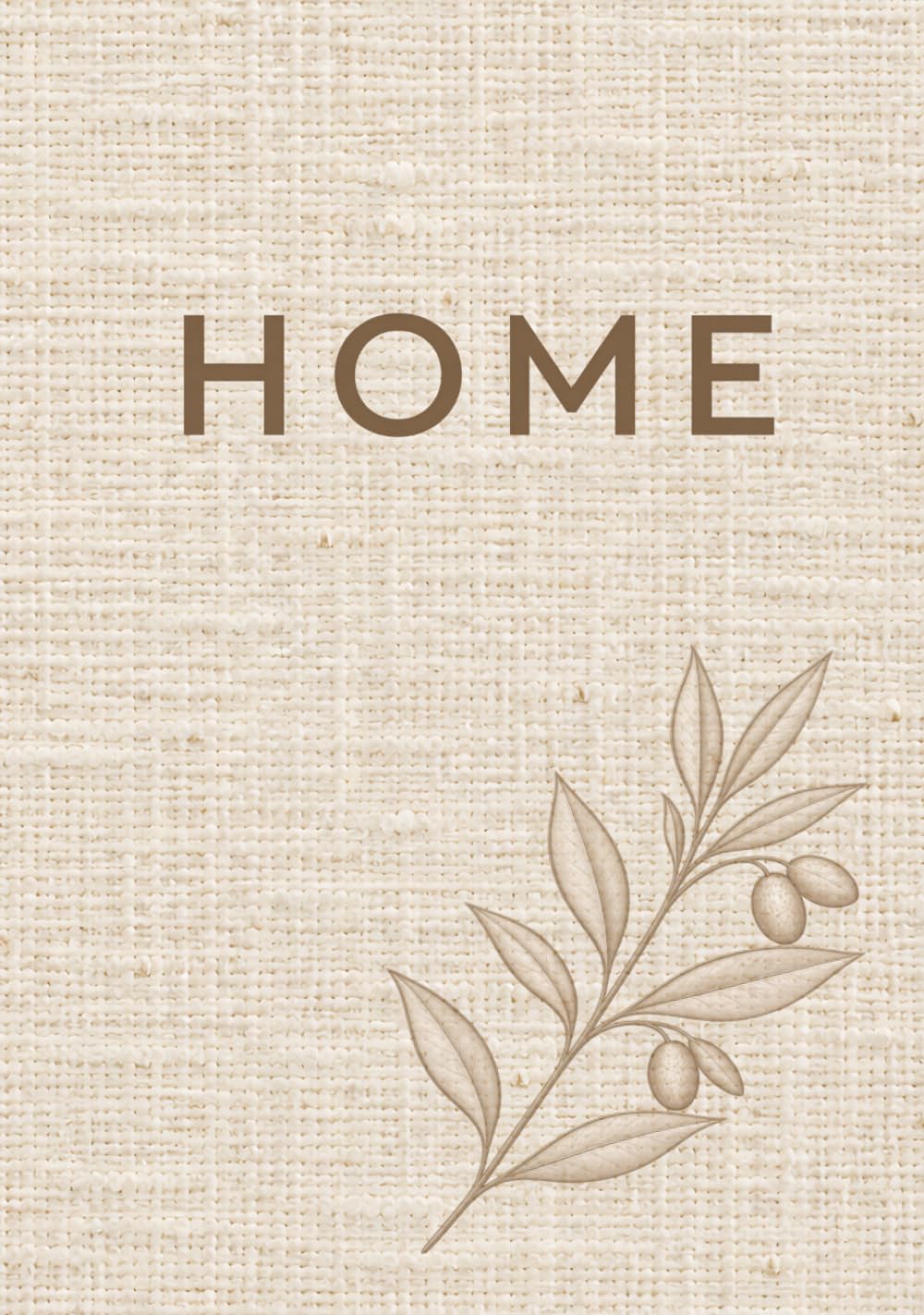 HOME: A Neutral Aesthetic Decorative Book for Coffee Table or Shelf Styling