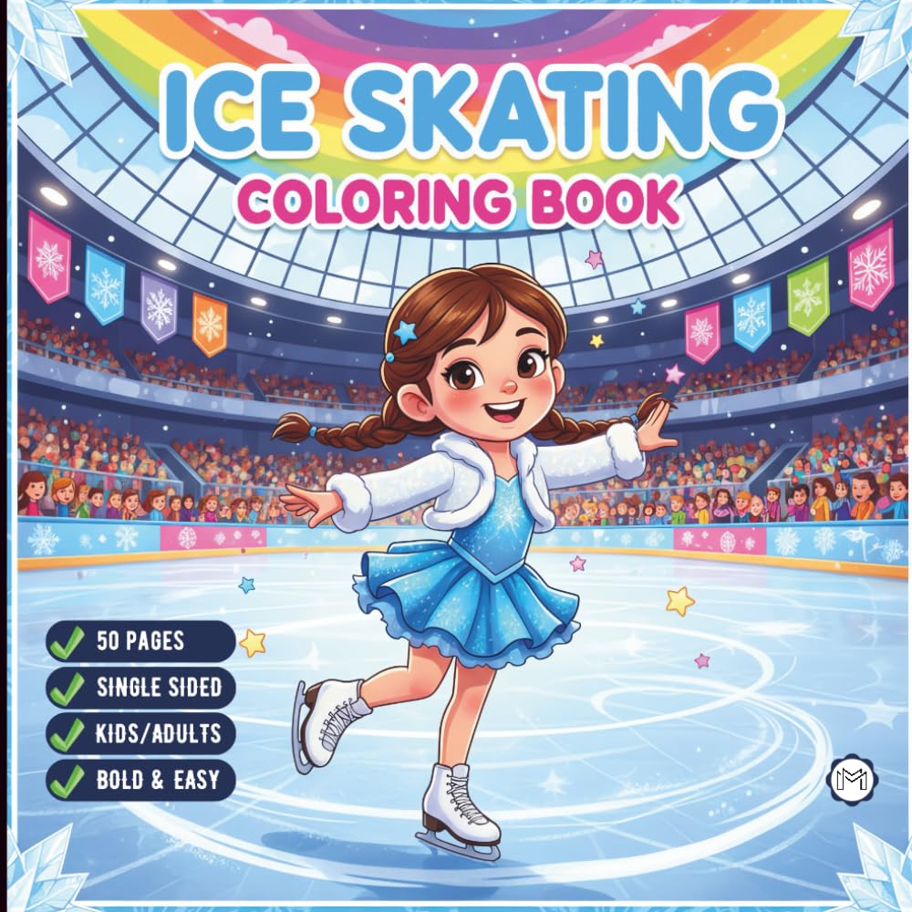 Cool Ice Skating Coloring Book for Adults Kids Boys Girls Teens Children: Figure Skating Coloring Book Christmas Gift Cozy Winter Sports Ice Skating... Activity Sheets for Ice Hockey Lovers baixar o livro de graça