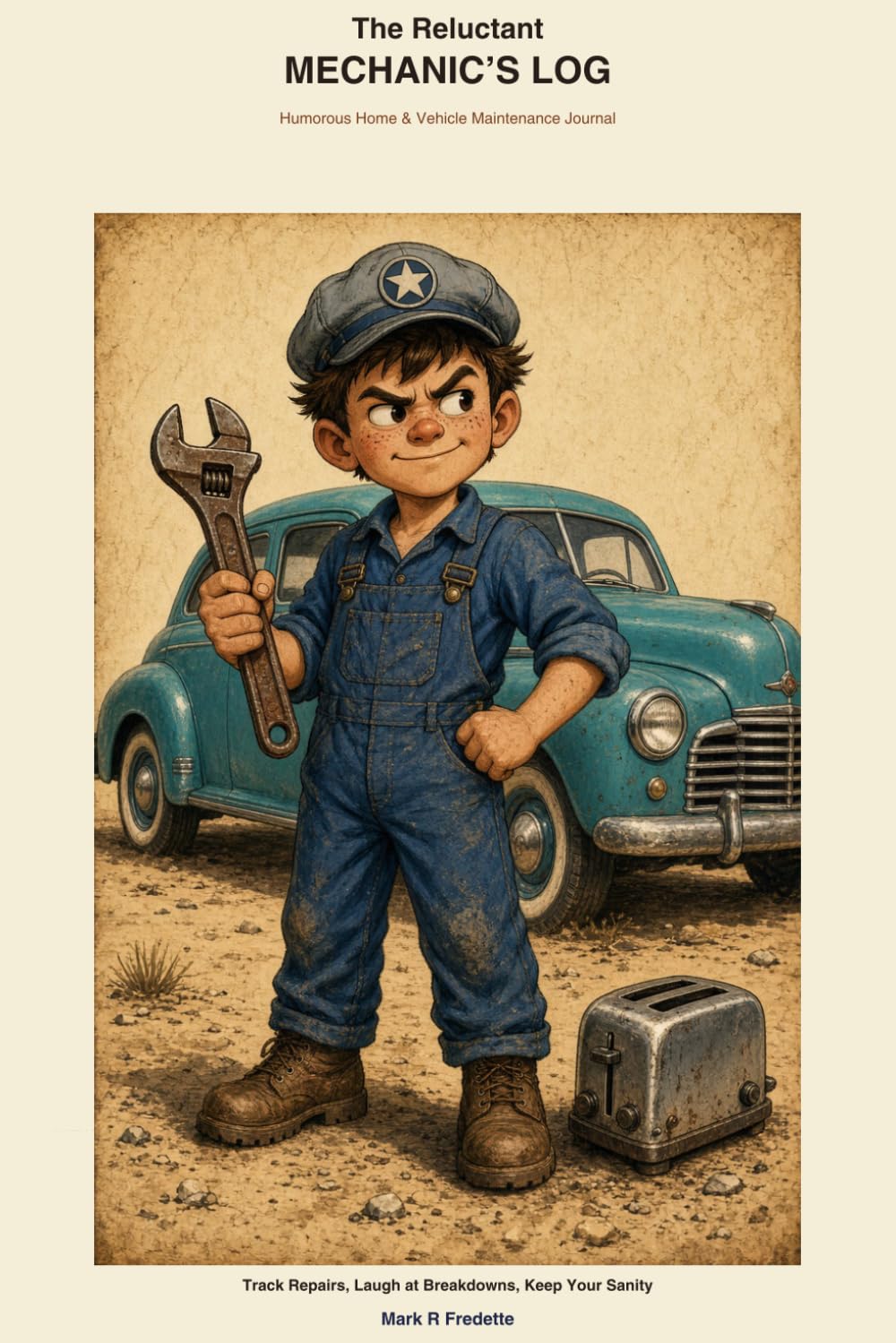 The Reluctant Mechanic’s log: Humorous Home & Vehicle Maintenance journal. Track Repairs, Laugh at Breakdowns, Keep Your Sanity
