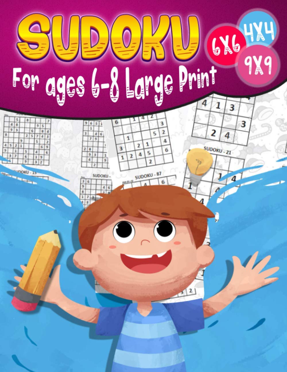 capítulo por capítulo baixar Sudoku For ages 6-8 Large Print: 200 Sudoku Puzzles for Childen 6 to 12 with Solutions - Increase Memory and Logic