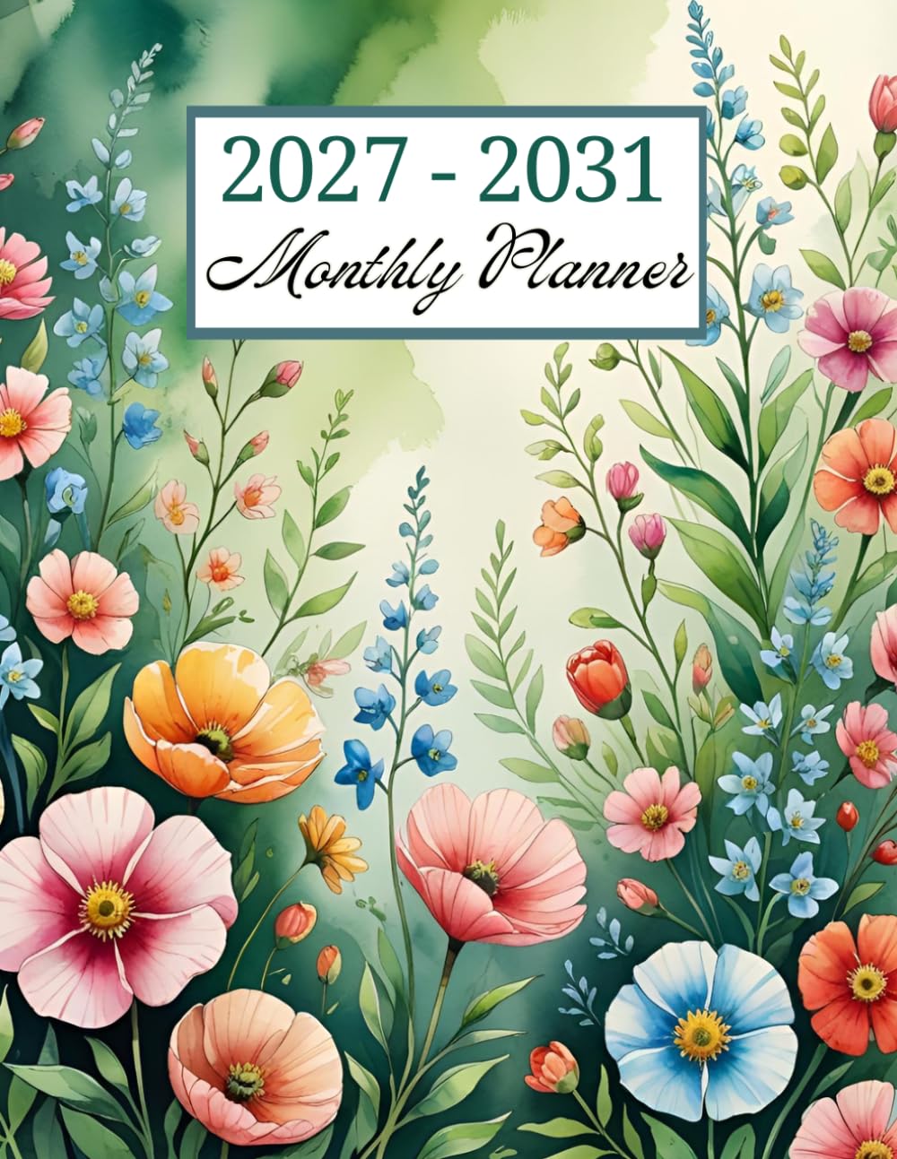 5 Year Calendar 2027-2031 Monthly Planner: Plan Ahead, Stay on Track With This 60-Month Journey at a Glance / Two-Page Spread / Perfect for School, Office, and Home / Floral Design. baixar o livro de graça