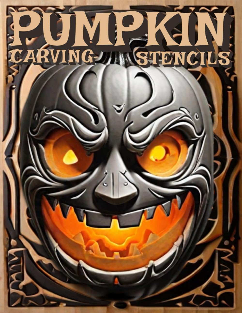 PUMPKIN CARVING STENCILS: 50 Halloween Patterns For Stenciling & Hand Tools Nature Crafts for Kids and Adults baixar livro de graça