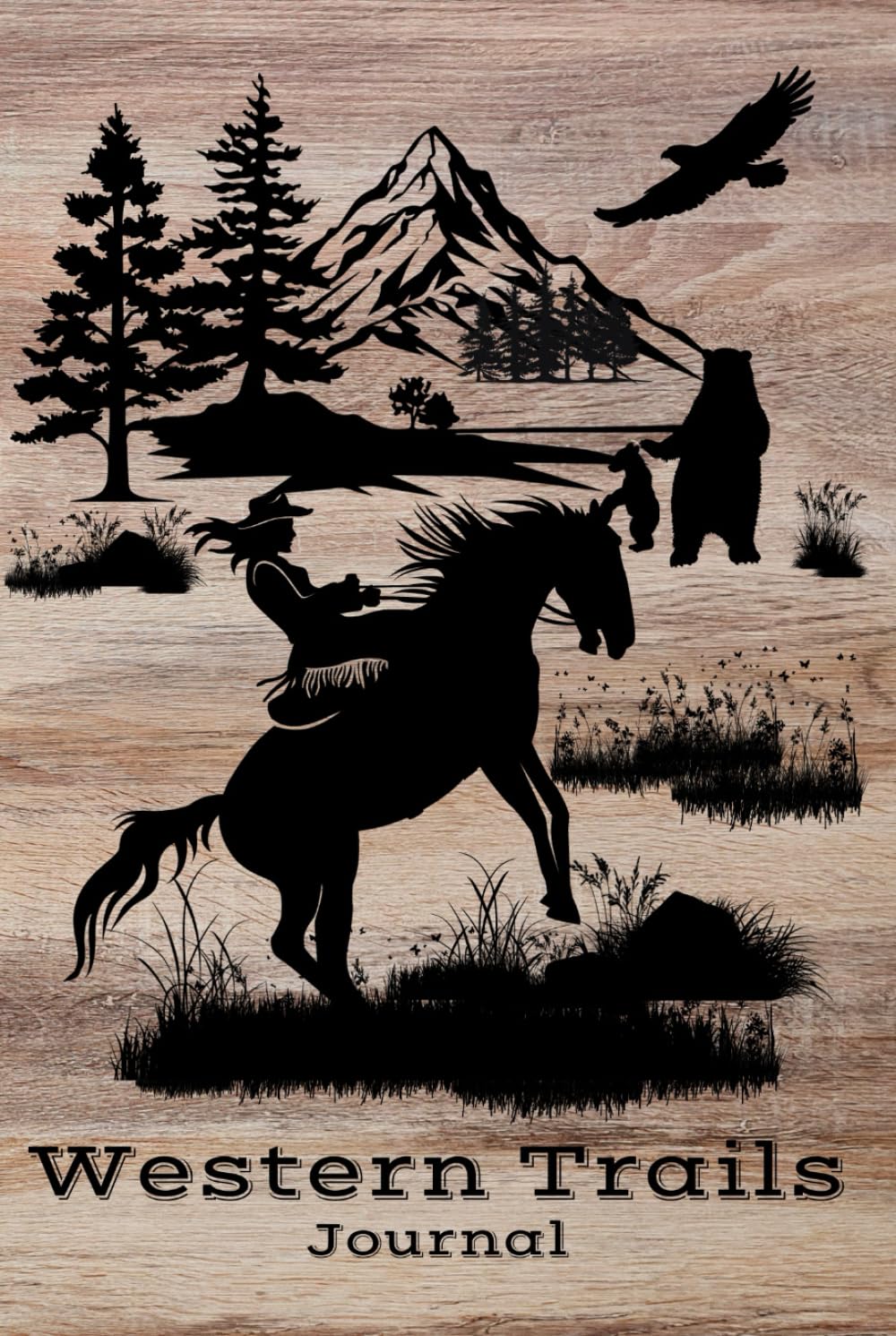 Western Trails of the Frontier; A Personal Gratitude Writing Journal with Wildlife, Nature, Ranch Lifestyle Inspired Illustrations for Women Horse... Mustang, Buffalo, Cougar, Western Art Design baixar o livro de graça