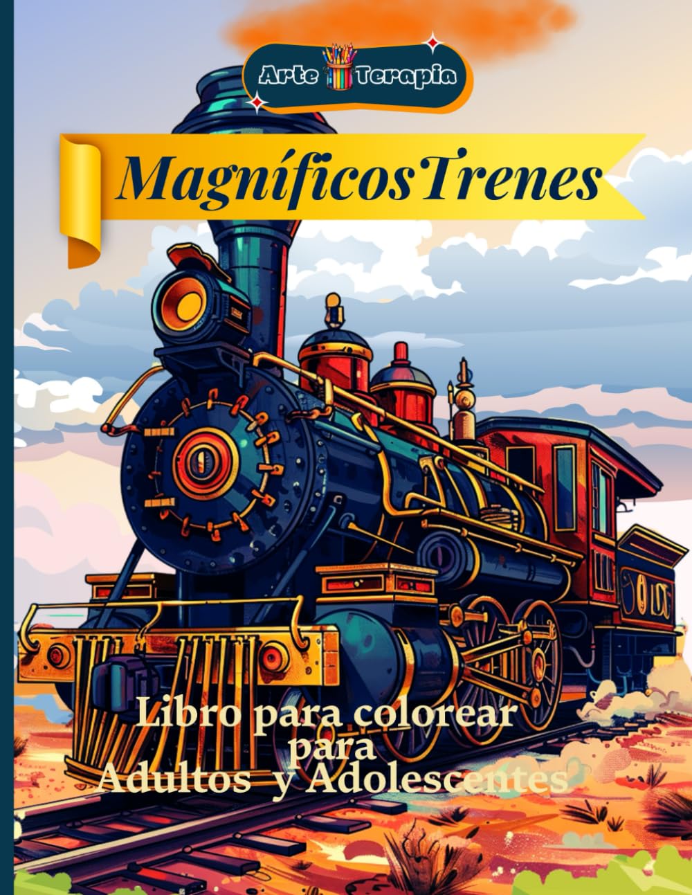 ler totalmente Arte Terapia Magníficos Trenes Libro para colorear para adolescentes y adultos: Descubre la elegancia de los trenes clásicos con ilustraciones únicas... Creatividad en Cada Página (Spanish Edition)