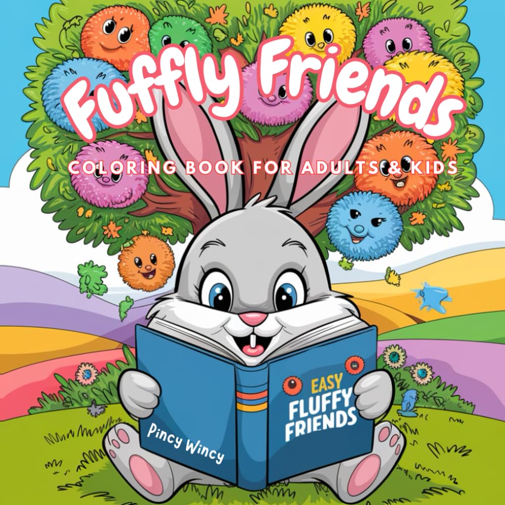 ler totalmente Fuffly Friends: Coloring Book for Adults, Teens and Child Featuring Adorable Animal Characters with Easy, Simple Designs for Relaxation [Cozy Spaces Coloring]