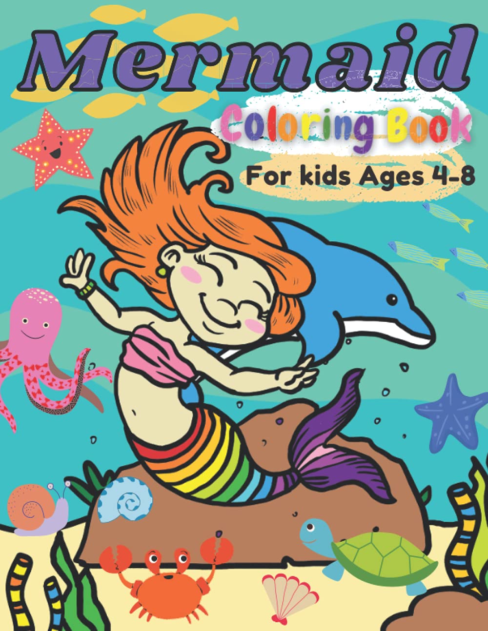 ler totalmente Mermaid Coloring Book: Great Gift For Kids Ages 4-8, 60 Cute, Unique Mermaids Coloring Pages With Bold Lines and Larger Spaces easy to coloring