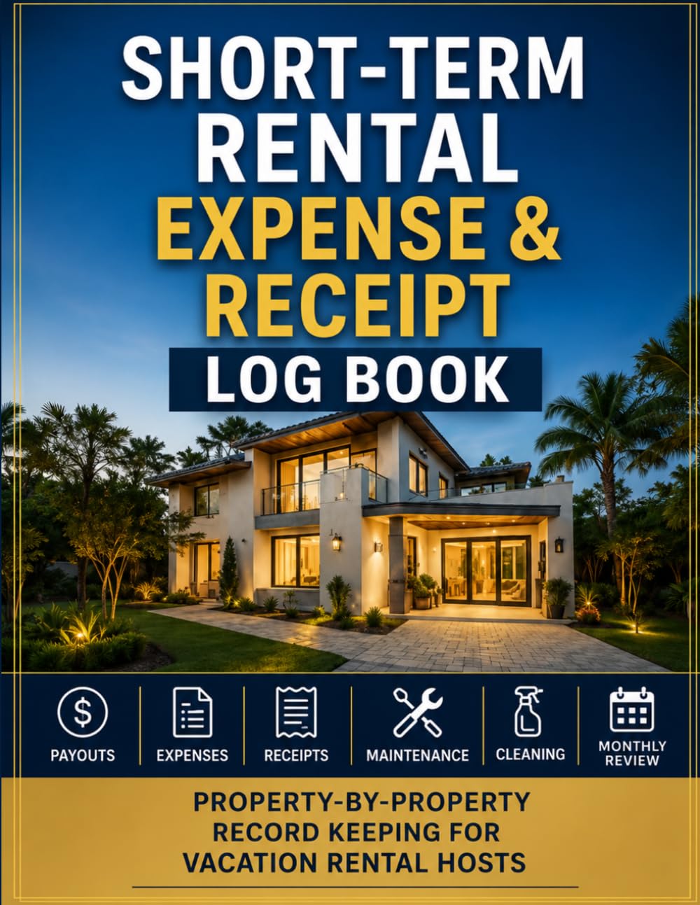 Short-Term Rental Expense & Receipt Log Book: A Property Record Organizer for Vacation Rental Hosts to Log Payouts, Expenses, Receipts and Cleaning also Maintenance, and Monthly Financial Activity baixar o livro de graça