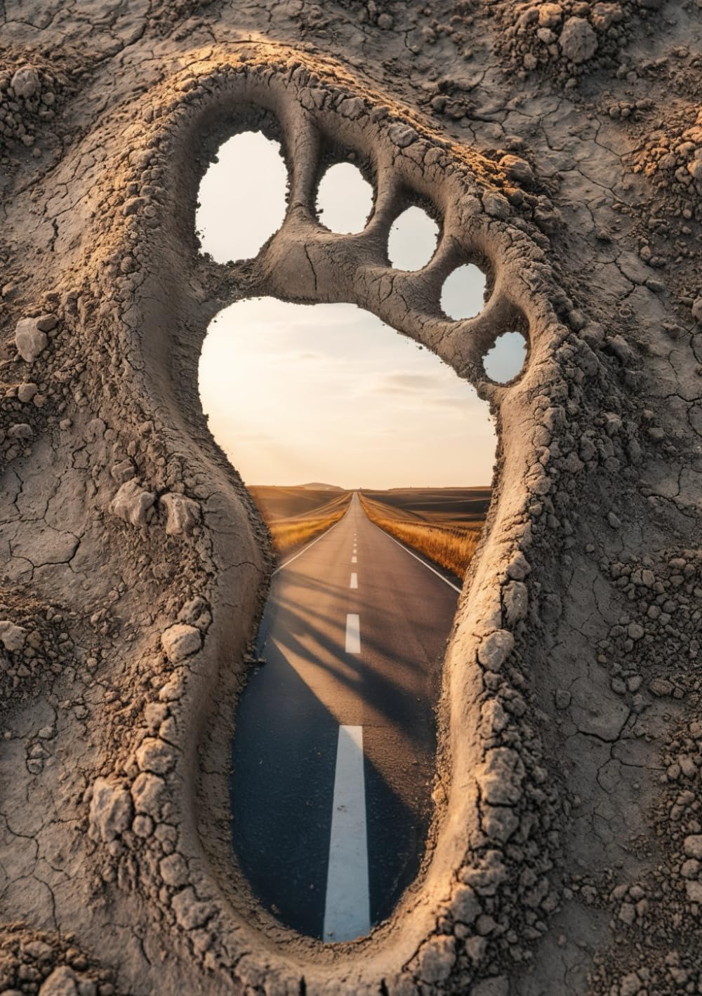 Footprint Road Notebook: Softcover, 240 Grid Pages, Glossy baixar livro de graça
