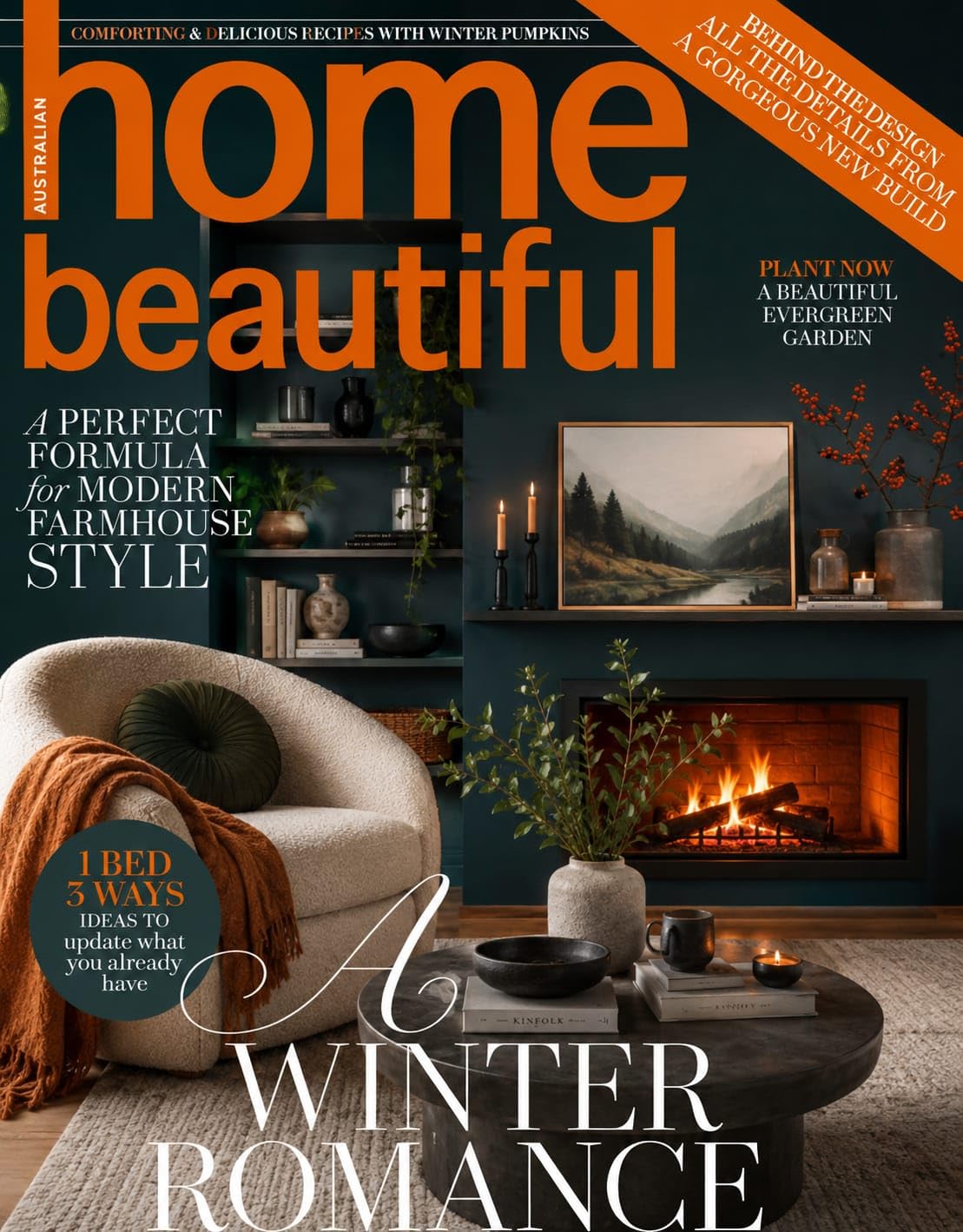Modern Farmhouse Home Design Guide Featuring Winter Romance Decor, Evergreen Garden Inspiration, Seasonal Pumpkin Recipes, Cozy Living Spaces, Interior... Outdoor Entertaining Tips (English Edition) baixar livro de graça