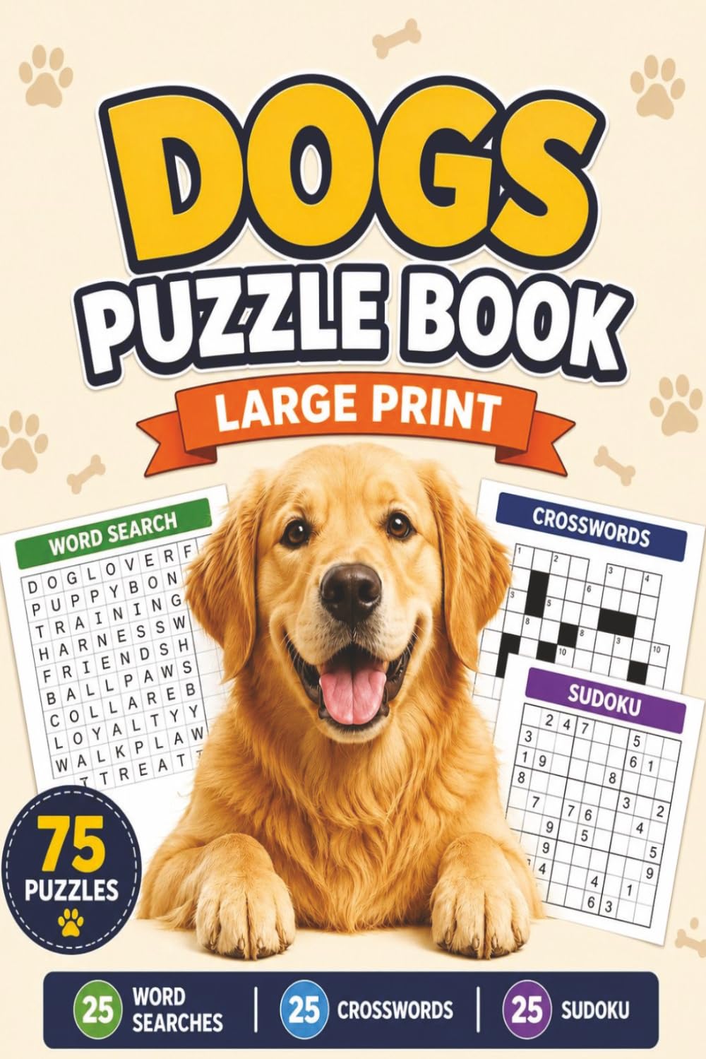ler totalmente Dogs Multi Puzzle Book: Dogs Puzzle Book - A Sweet Collection of Dog Themed Puzzles for Adults