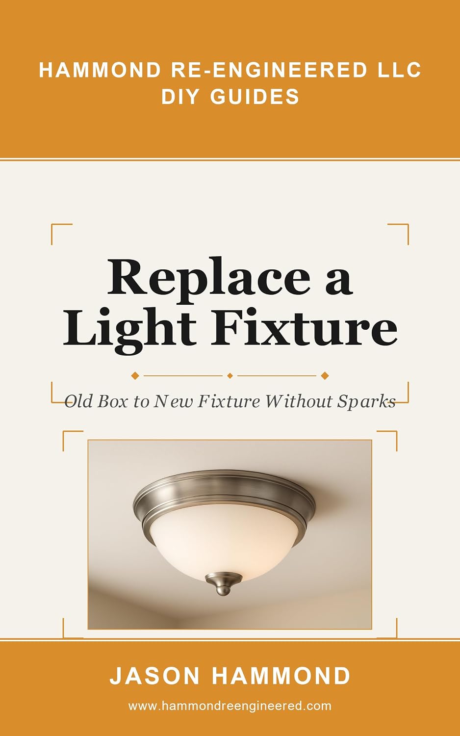 ler totalmente Replace a Light Fixture: Old Box to New Fixture Without Sparks (Hammond Re-Engineered DIY Guides Book 15) (English Edition)