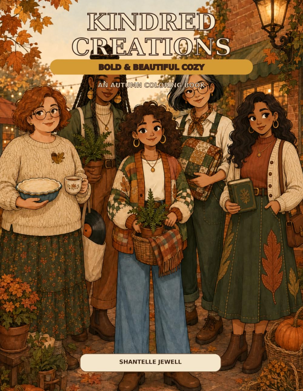 ler totalmente Kindred Creations: Bold & Beautiful Cozy: An Autumn Coloring Book