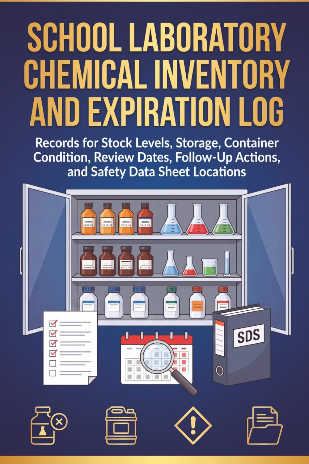 capítulo por capítulo baixar School Laboratory Chemical Inventory and Expiration Log: Records for Stock Levels, Storage, Container Condition, Review Dates, Follow-Up Actions, and Safety Data Sheet Locations