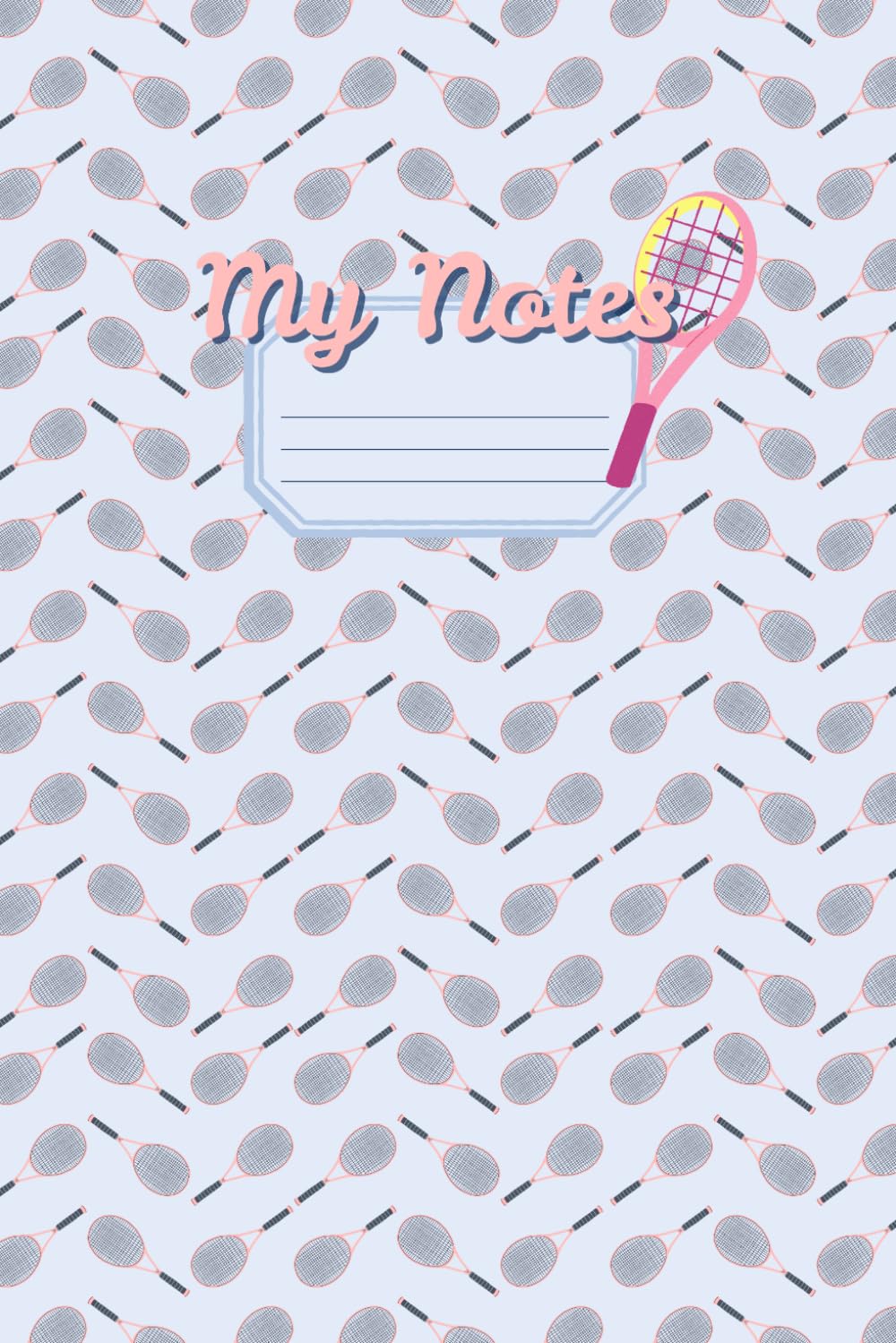 Blue Court & Racket: 110 Lined-Page Notepad for Everyday Creative Writing baixar livro de graça