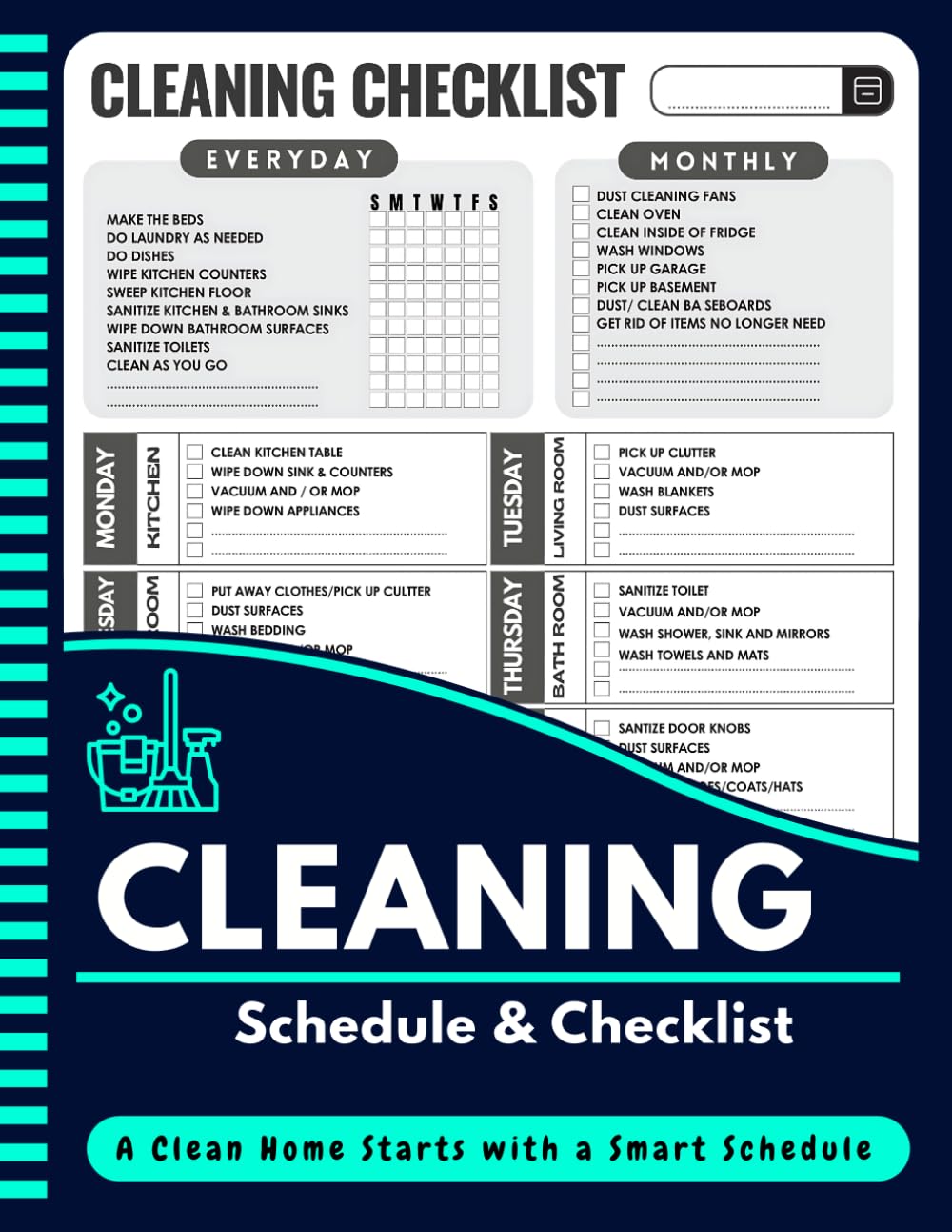 capítulo por capítulo baixar Cleaning Schedule and Checklist: Daily, Weekly, and Monthly Cleaning Made Easy