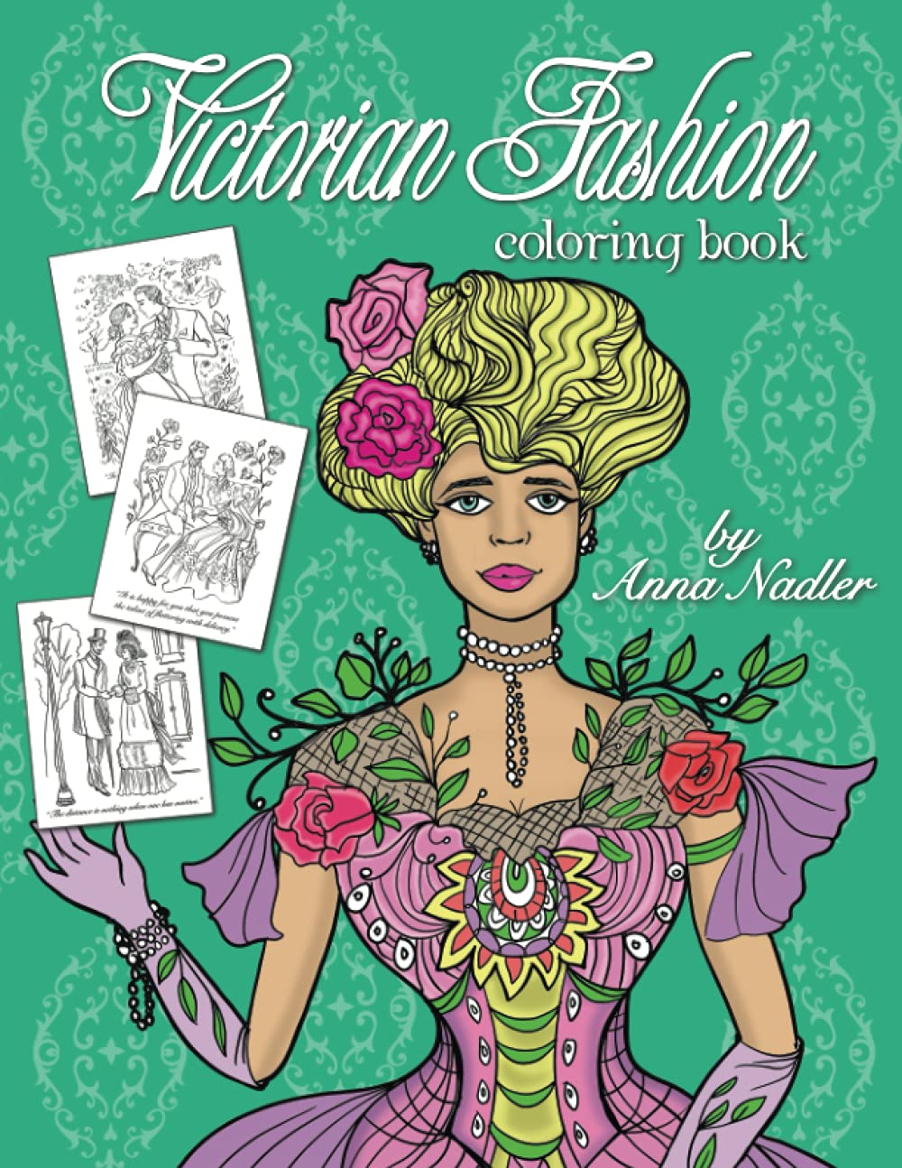 capítulo por capítulo baixar Victorian Fashion Coloring Book: Beautiful and stylish illustrations of women, men and couples of the 1800s. Jane Austen quotes accompany each drawing.: 2